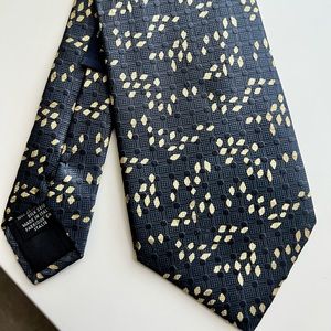 Men’s Canali Navy Blue & Gold Tie